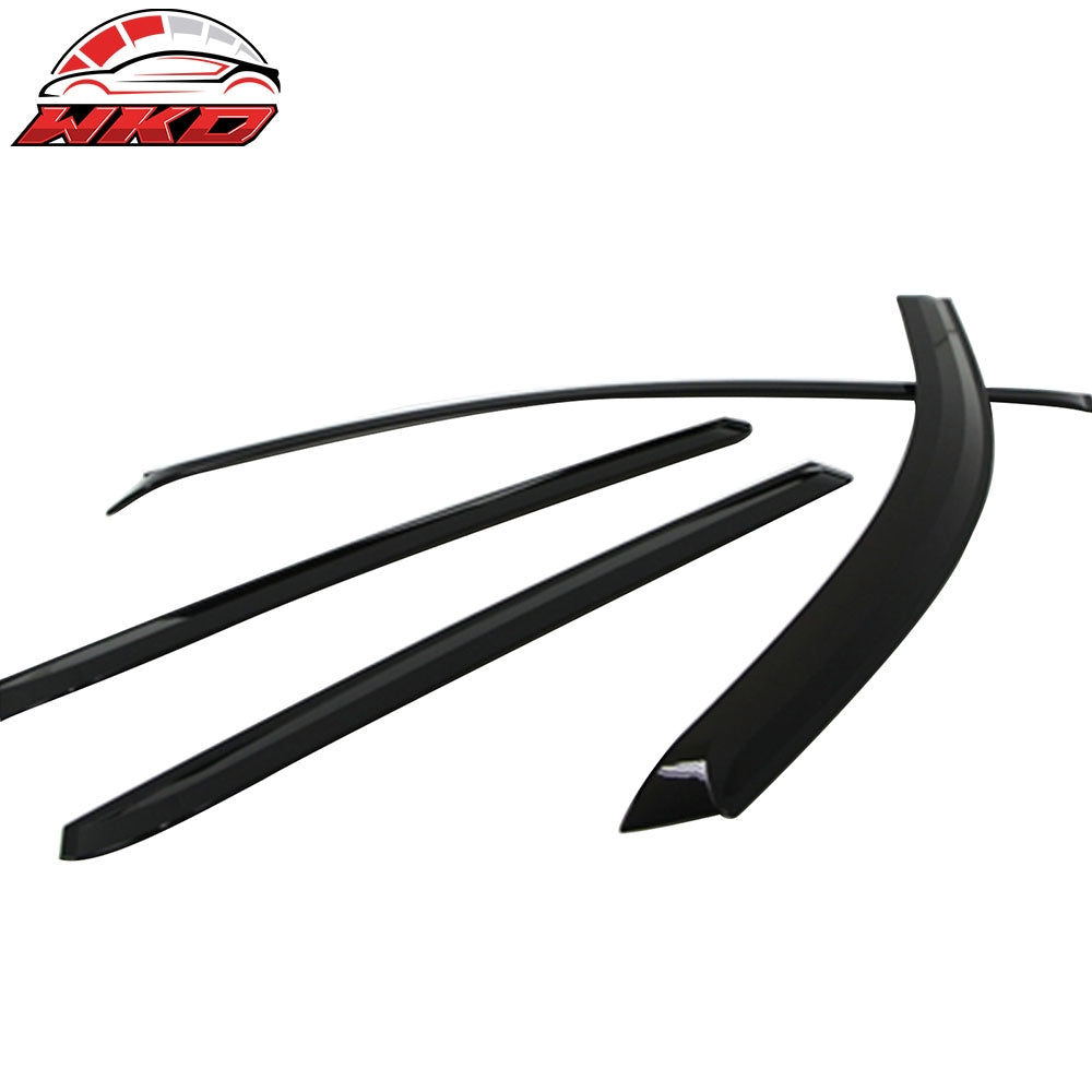 Wholesale 11-15 Kia Sorento 4PCS Window Visors Vent Rain Guard Tape-On ABS Dark Smoke