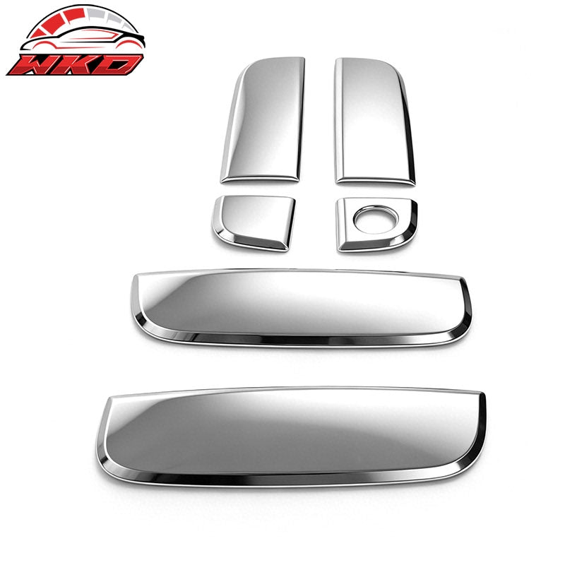 Fits 10-13 Kia Soul Chrome Door Handle Covers w/ 1 Key Hole Caps Trim Protector