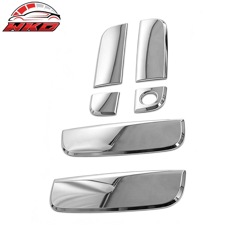 Fits 10-13 Kia Soul Chrome Door Handle Covers w/ 1 Key Hole Caps Trim Protector