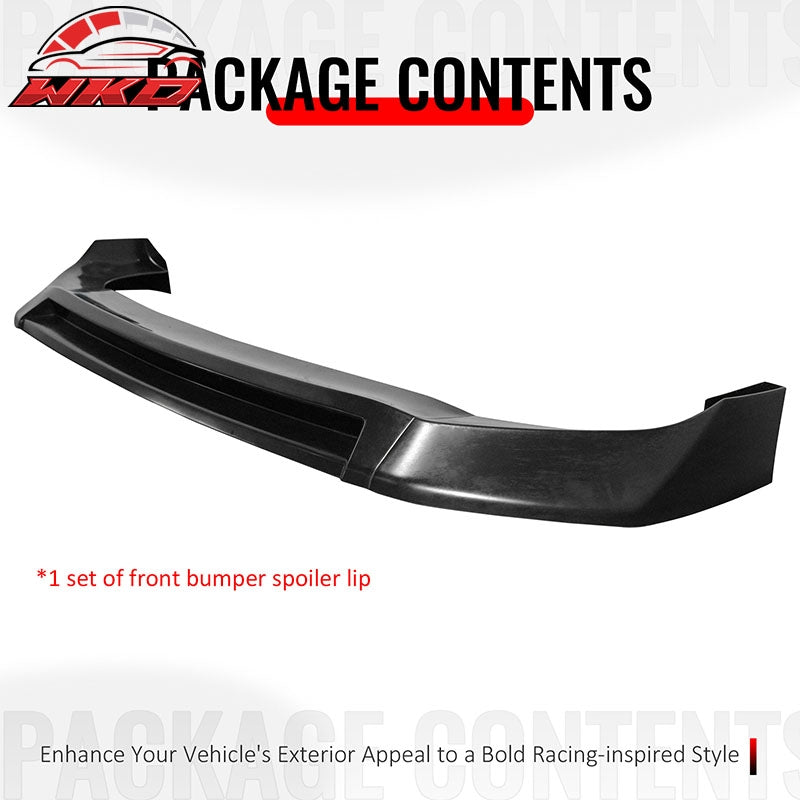 Fits 23-25 Kia Soul Unpainted Front Bumper Lip Lower Air Dam Spoiler PU 3PCS