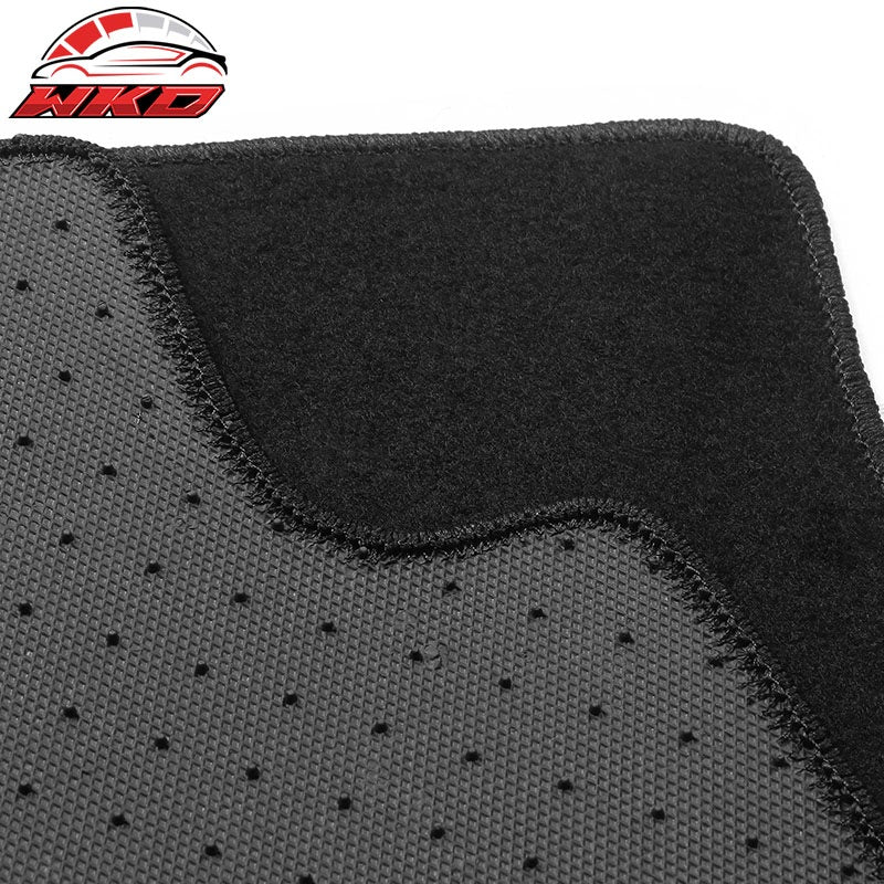 Fits 18-23 Kia Stinger 1st 2nd Row Floor Mats Liners Carpets Black Nylon 4PC Set