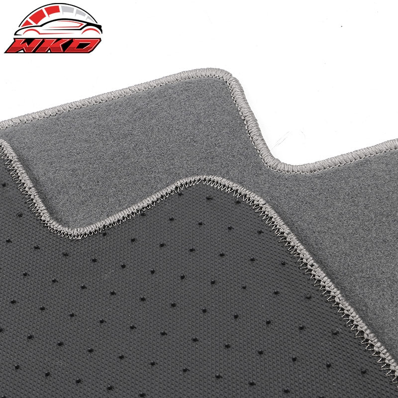 Fits 20-25 Kia Telluride 4DR Front & Rear Floor Mats Carpet Nylon 4PCS - Gray