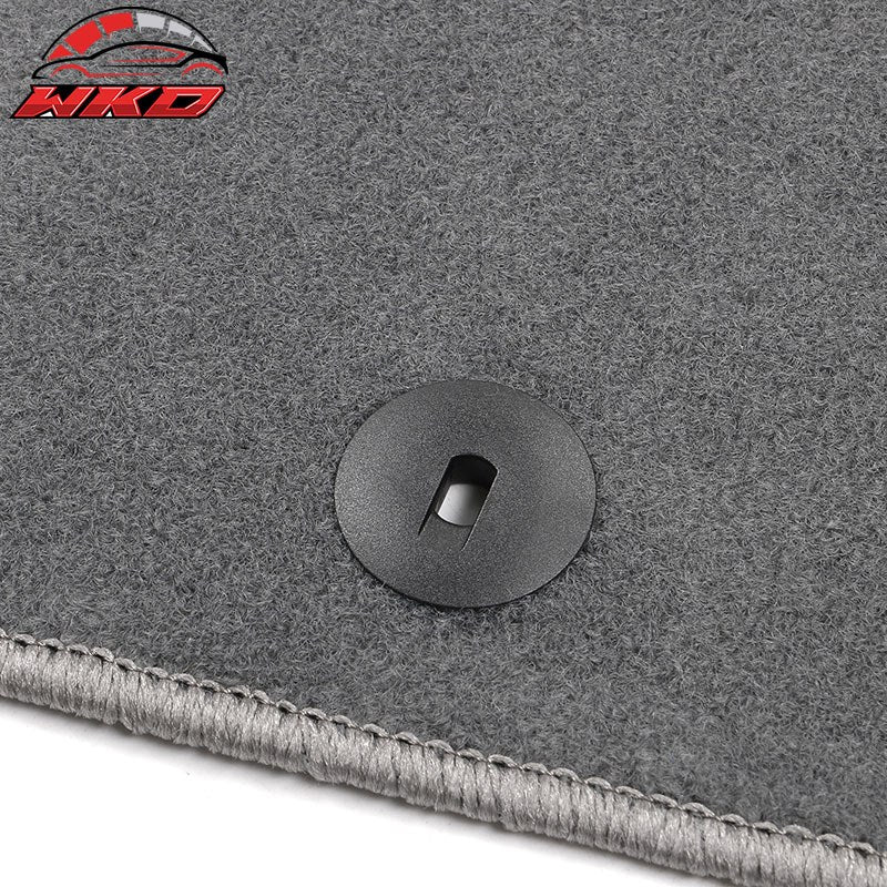 Fits 20-25 Kia Telluride 4DR Front & Rear Floor Mats Carpet Nylon 4PCS - Gray