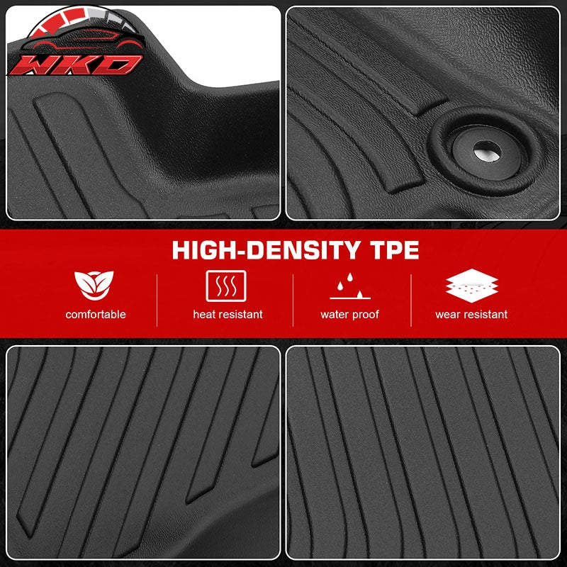 Fits 2027 Kia Telluride Gas TPE All Weather 3D Floor Mats Cargo Liner Carpets