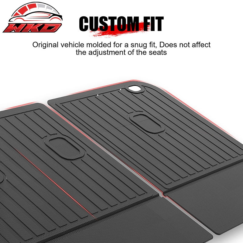 Fits 2027 Kia Telluride TPE All Weather Waterproof 3D Backrest + Rear Trunk Mats