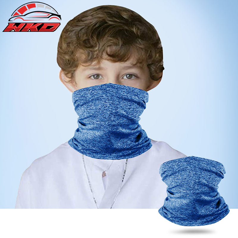 Kids Neck Gaiter Bandana Face Mask Tube Scarf Balaclava Headband Sun UV Proof
