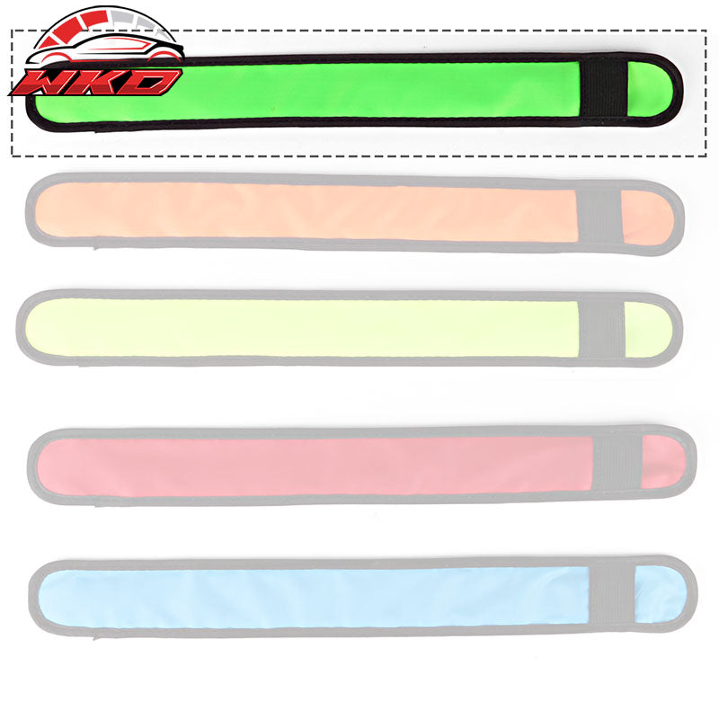 LED Slap Armband Lights Glow Band for Running 35cm Green Color