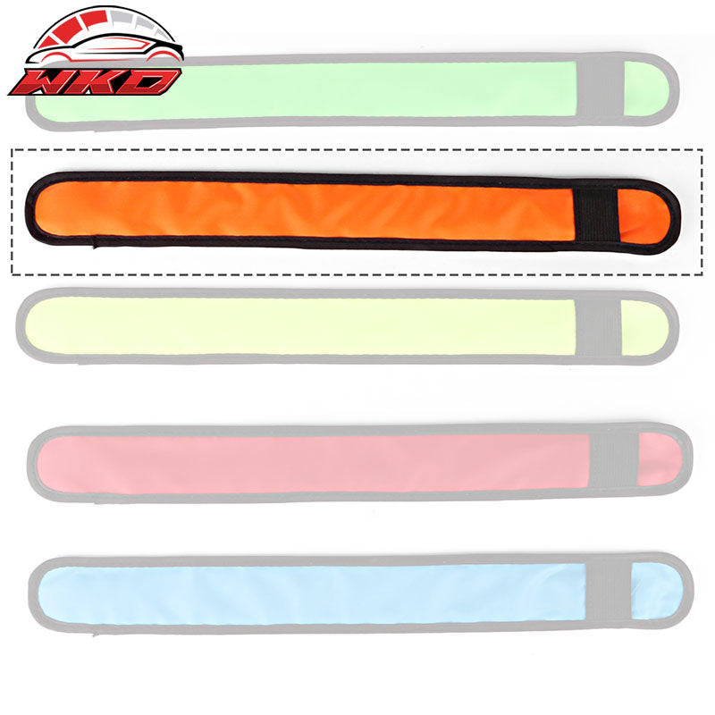 LED Slap Armband Lights Glow Band for Running 35cm Orange Color