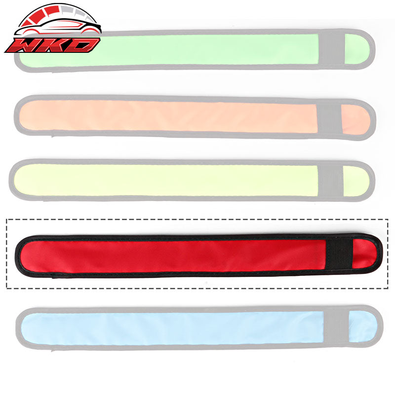 LED Slap Armband Lights Glow Band for Running 35cm Red Color