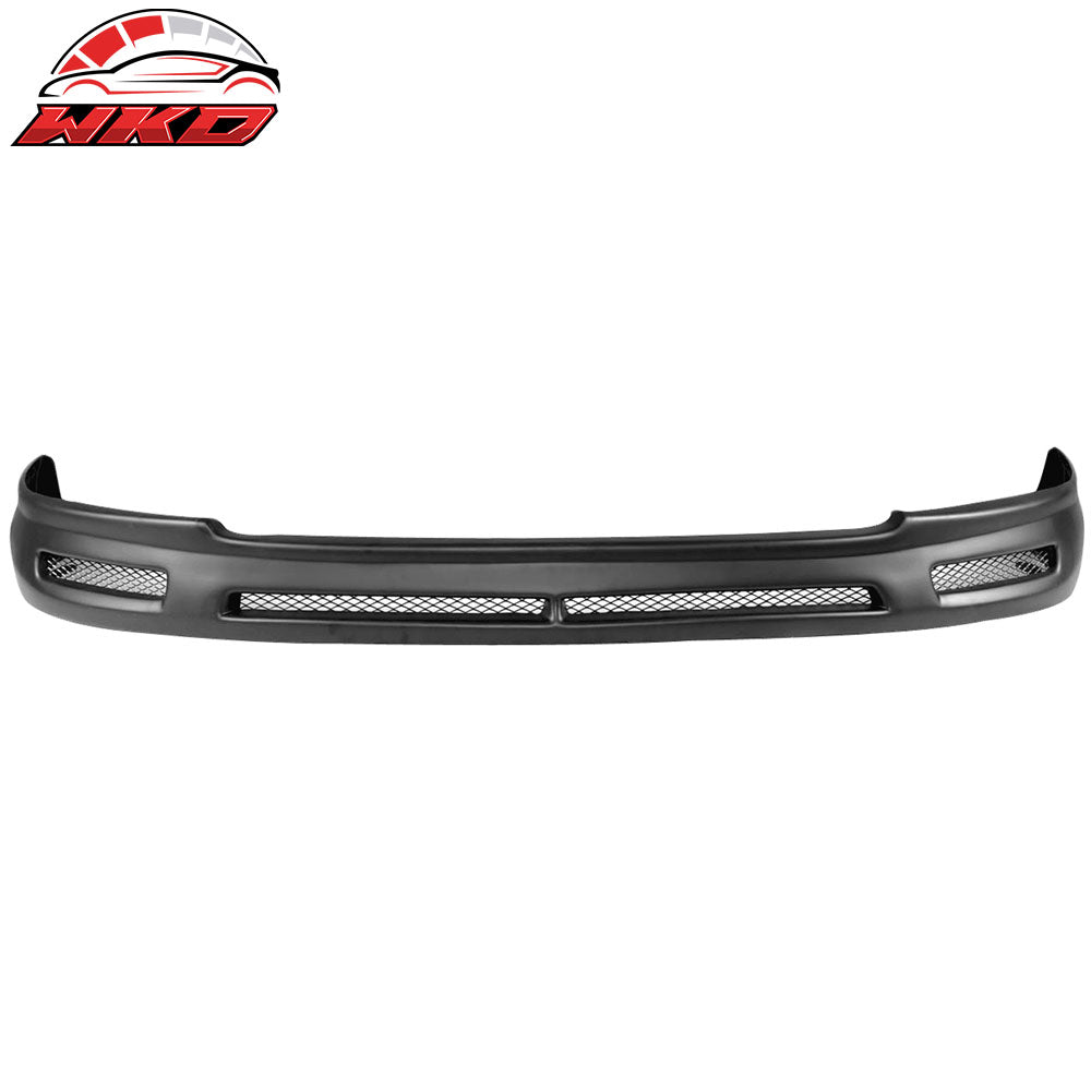 Wholesale 08-15 Mitsubishi Lancer B Style Front Bumper Lip Spoiler Unpainted Black PP