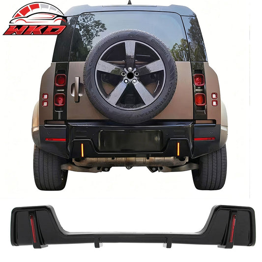 Wholesale 20-26 Land Rover Defender 90/110/130 Rear Bumper Diffuser Gloss Black Lip