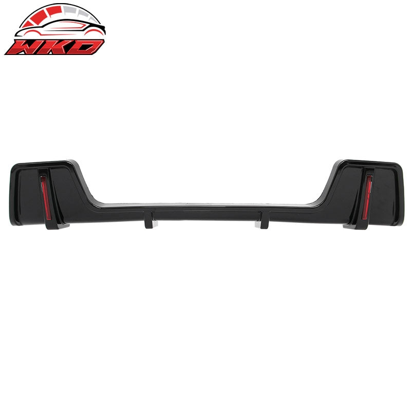 Fits 20-26 Land Rover Defender 90/110/130 Rear Bumper Diffuser Gloss Black Lip