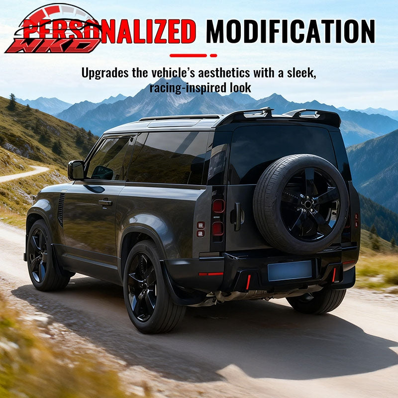 Wholesale 20-26 Land Rover Defender 90/110/130 Roof Spoiler Gloss Black V1 Rear Wing - Wikond Auto
