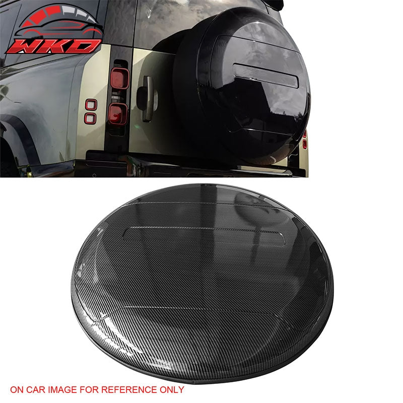 For 20-26 Land Rover Defender Spare Wheel Tire Tyer Cover Carbon Fiber Print