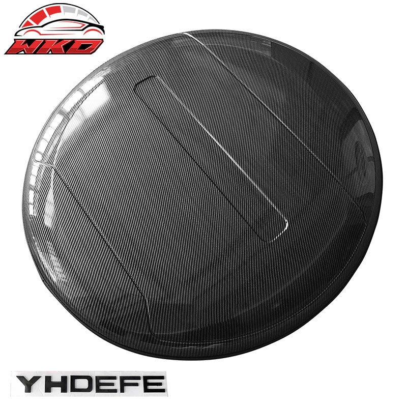 For 20-26 Land Rover Defender Spare Wheel Tire Tyer Cover Carbon Fiber Print