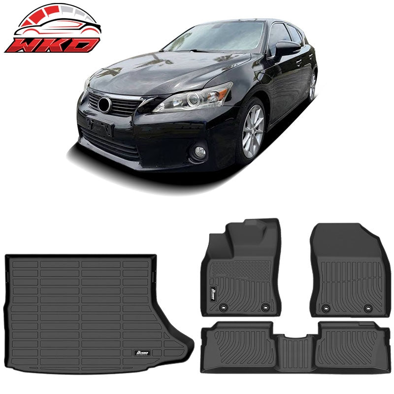 Wholesale 11-17 Lexus CT200h TPE All Weather Waterproof 3D Floor Carpets + Trunk Mats
