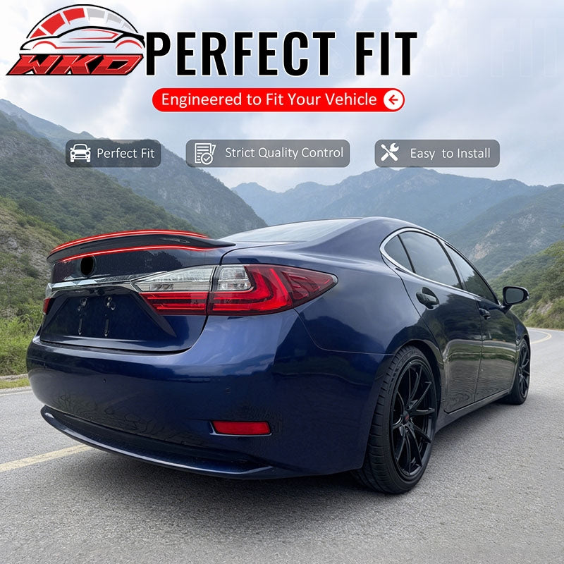 Fits 13-18 Lexus ES300h ES350 XV60 OE Style Rear Trunk Spoiler Wing Gloss Black