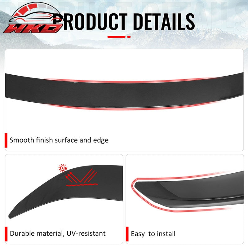 Fits 13-18 Lexus ES300h ES350 XV60 OE Style Rear Trunk Spoiler Wing Gloss Black