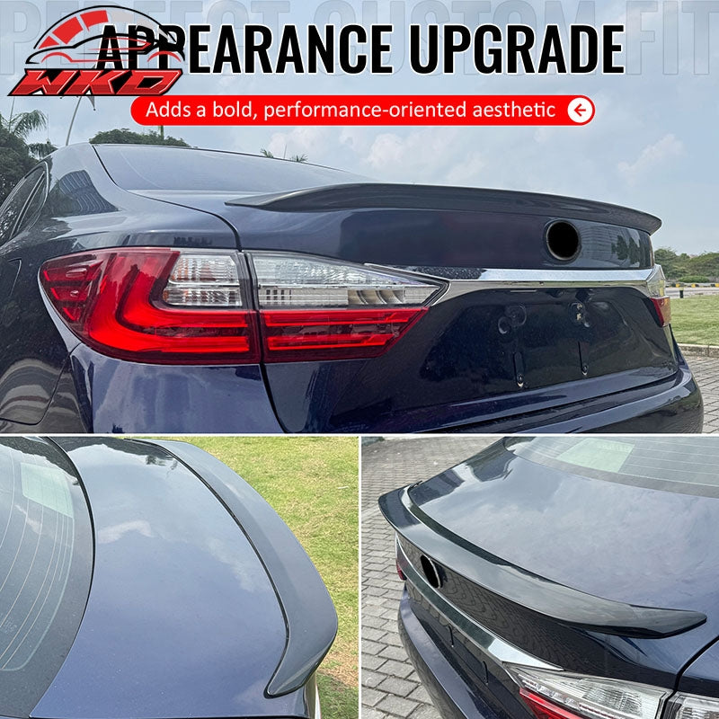 Fits 13-18 Lexus ES300h ES350 XV60 OE Style Rear Trunk Spoiler Wing Gloss Black