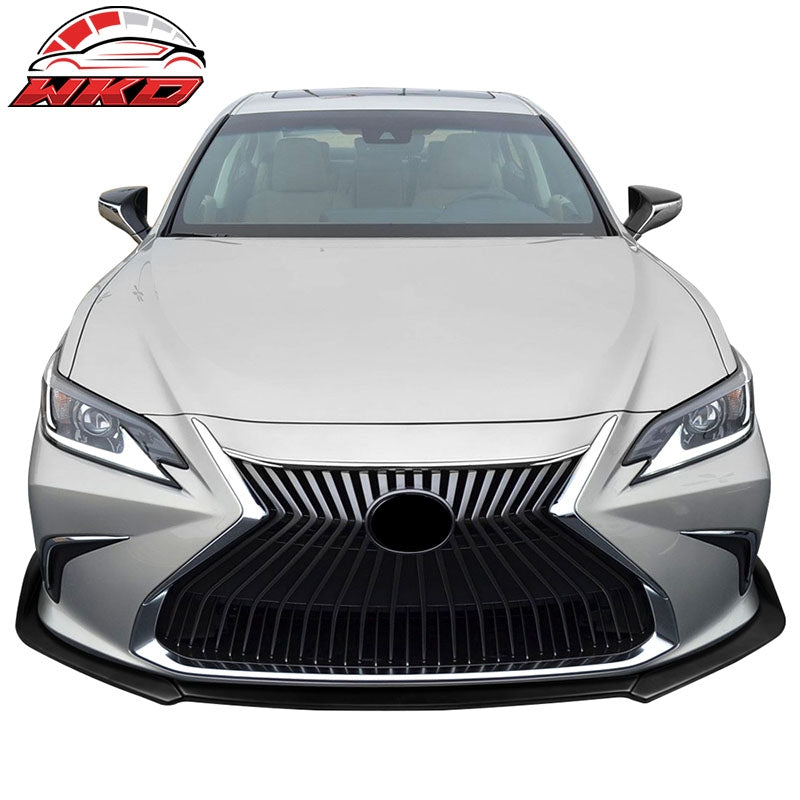 Fits 19-25 Lexus ES350 ES300h IKON Style Front Bumper Lip Spoiler Unpainted PP