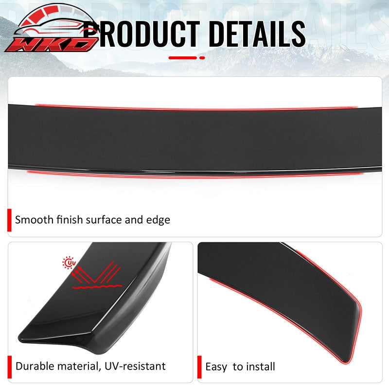 Fits 07-12 Lexus ES350 XV40 IKON Style Rear Trunk Spoiler Wing Lip Gloss Black