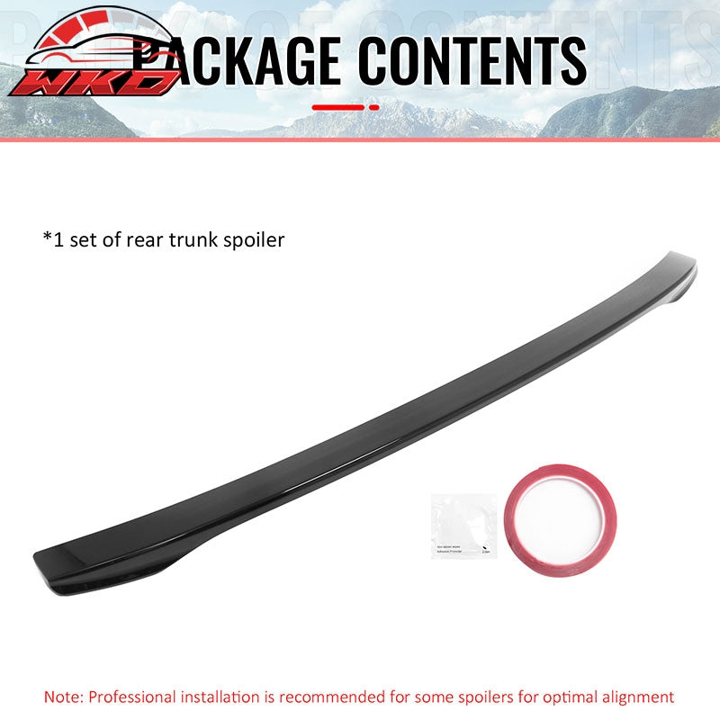 Fits 07-12 Lexus ES350 XV40 IKON Style Rear Trunk Spoiler Wing Lip Gloss Black