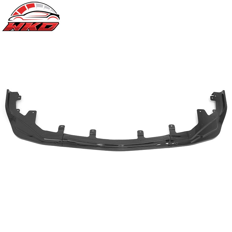 Fits 16-20 Lexus GS F Sport IKON Style 3PCS Front Bumper Lip Spoiler Gloss Black