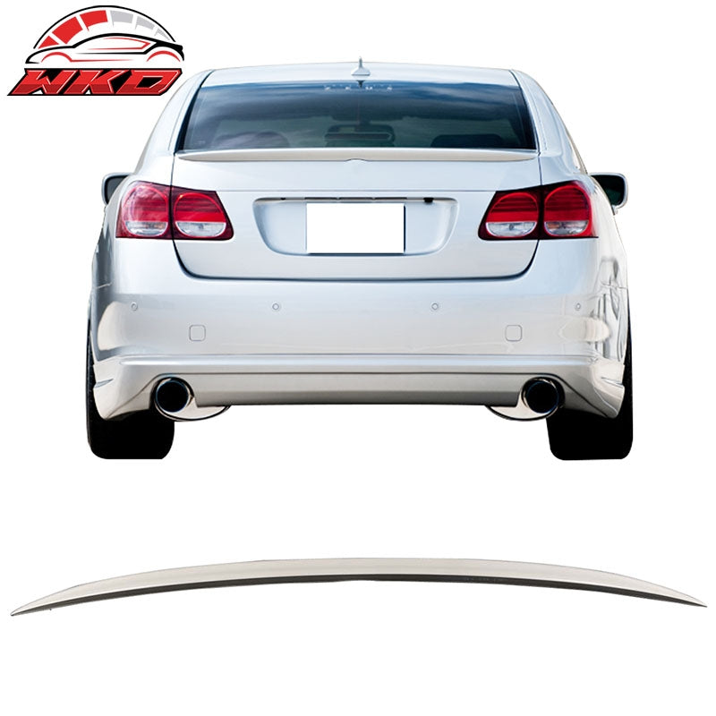 Fits 06-11 Lexus GS300 GS350 OE Style Rear Trunk Spoiler Wing Lip ABS Unpainted