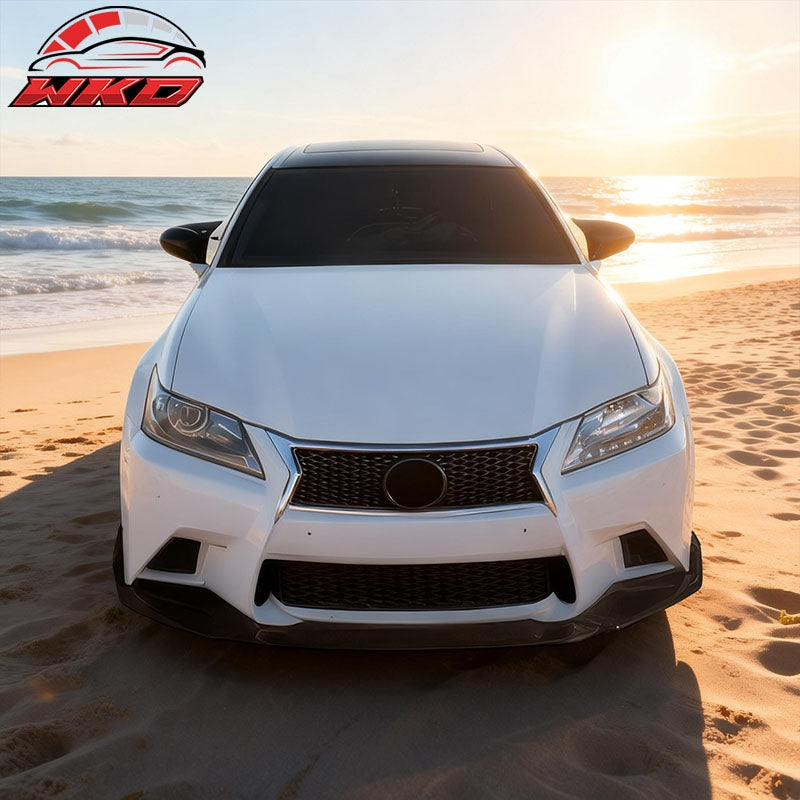 Fits 13-15 Lexus GS350 F Sport IKON Style PP Front Bumper Lip Spoiler Splitter