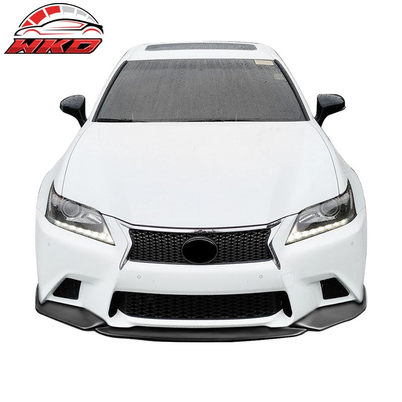 Fits 13-15 Lexus GS350 F Sport IKON Style PP Front Bumper Lip Spoiler Splitter