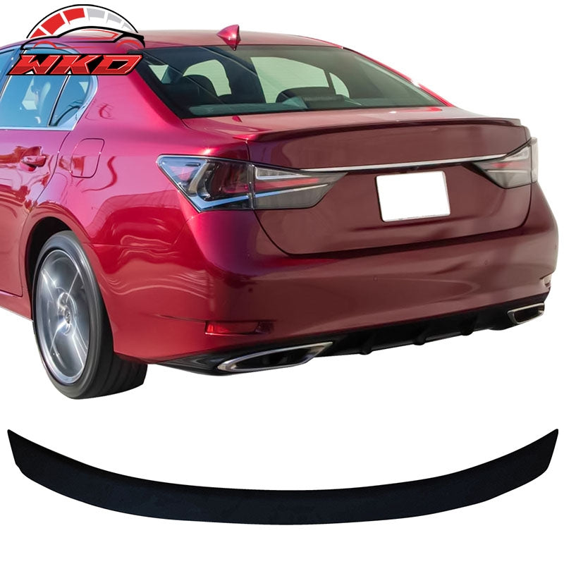 Fits 13-20 Lexus GS350 F Sport Sedan OE Factory Style Trunk Spoiler Matte Black