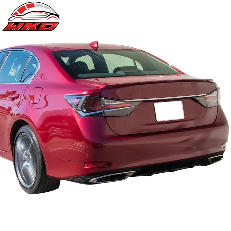 Fits 13-20 Lexus GS350 F Sport Sedan OE Factory Style Trunk Spoiler Matte Black
