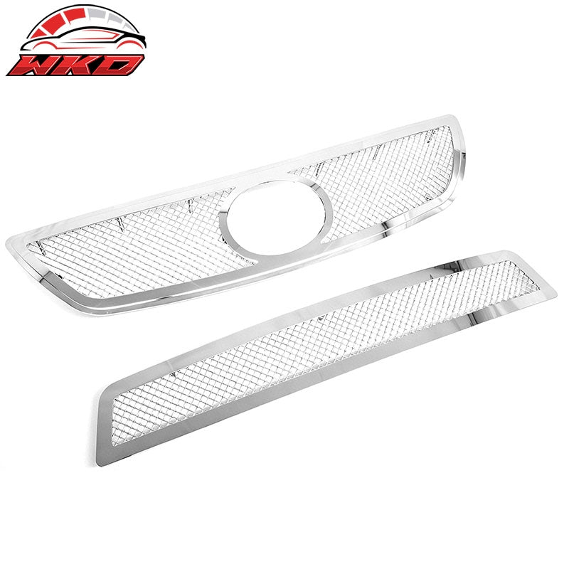 Fits 08-11 Lexus GS350 Front Bumper Upper + Lower Mesh Grille Insert Assembly