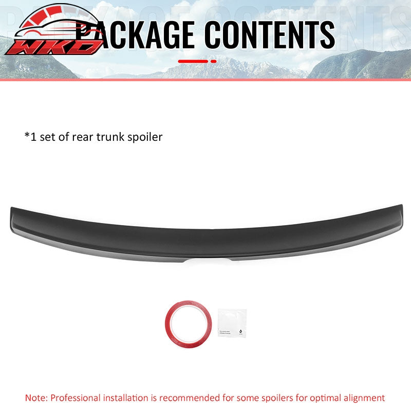 Fits 13-20 Lexus GS350 GS300 GS450h Duckbill Style Trunk Spoiler Matte Black ABS
