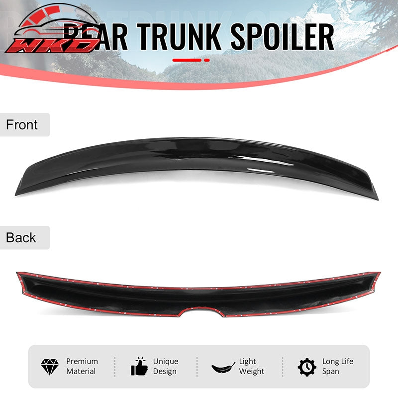 Fits 13-20 Lexus GS350 GS300 GS450h Duckbill Style Trunk Spoiler Gloss Black ABS