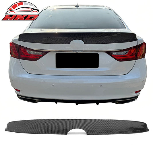 Wholesale For 13-20 Lexus GS350 GS450h Duckbill Style Trunk Spoiler Carbon Fiber Print ABS - Wikond Auto