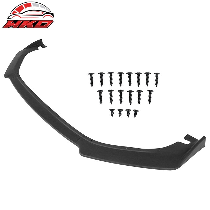 Fits 14-16 Lexus IS Base Front Bumper Lip Spoiler Splitter 3PCS Matte Black PP