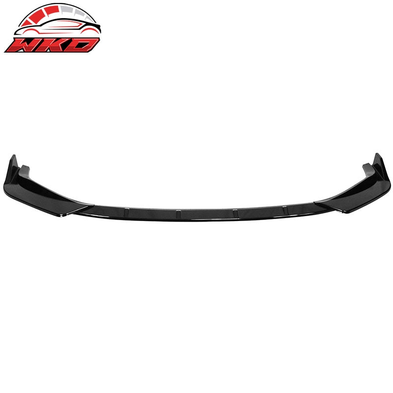 Fits 14-16 Lexus IS F Sport 3PCS Front Bumper Lip Spoiler IKON Style Gloss Black