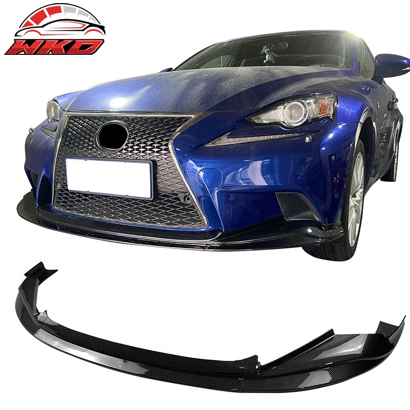 Wholesale 14-16 Lexus IS F Sport R Style Front Bumper Lip Spoiler Carbon Fiber Print