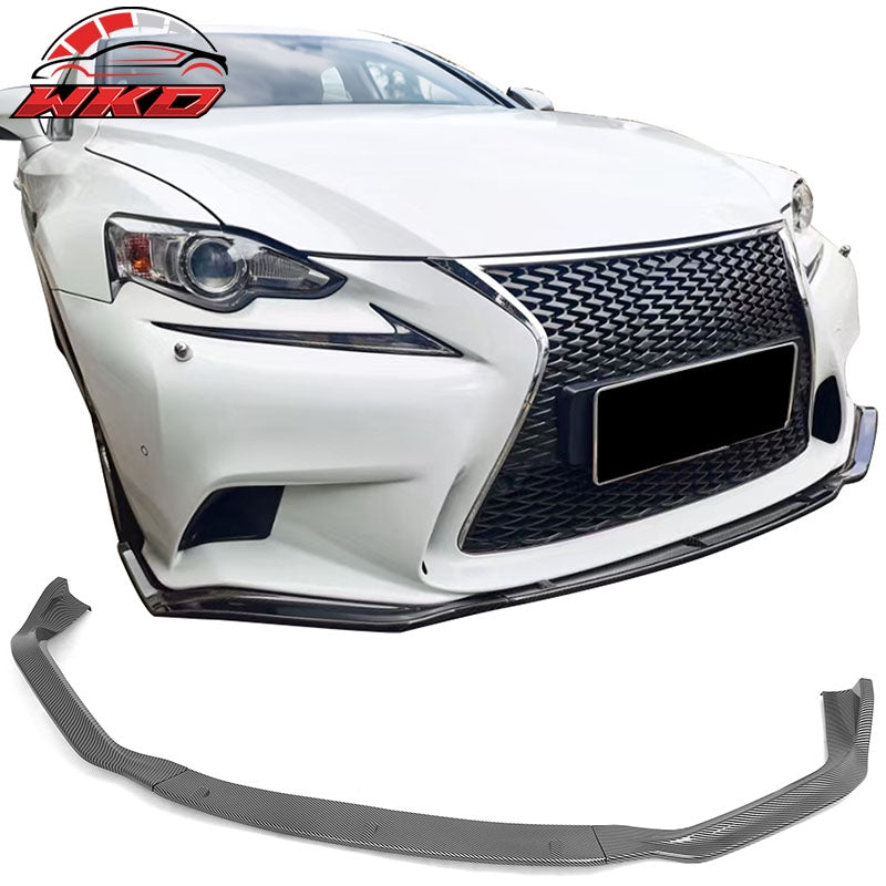 Wholesale 14-16 Lexus IS F Sport Sedan IKON 2 Front Bumper Lip Carbon Fiber Print 3PC