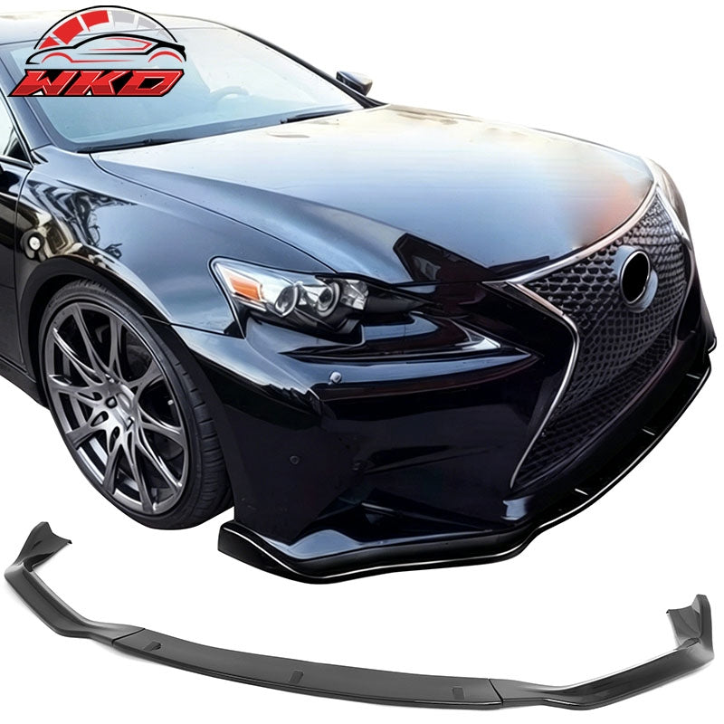 Wholesale 14-16 Lexus IS F Sport Sedan IKON 2 Style Front Bumper Lip Gloss Black 3PCS