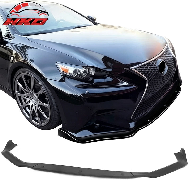 Wholesale 14-16 Lexus IS F Sport Sedan IKON 2 Style Front Bumper Lip Matte Black 3PCS