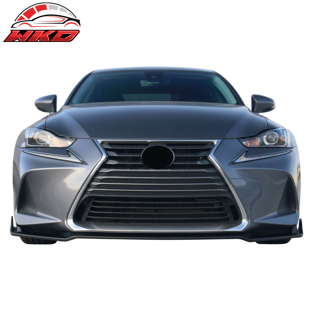 Fits 17-20 IS200t IS300 IS350 Type A Front Bumper Lip Matte Black