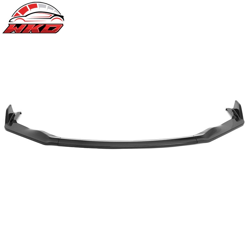 Fits 17-20 Lexus IS IKON Style PP Front Bumper Lip Spoiler Gloss Black 3PCS Set