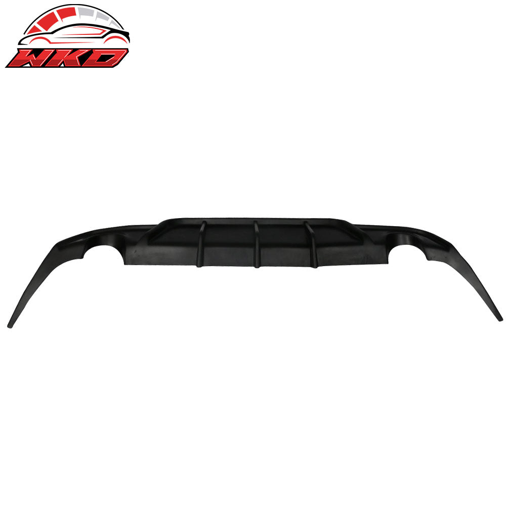 Fits 14-16 Lexus IS250 IS350 IS300 W Style Rear Bumper Lip Shark Fin Diffuser PU