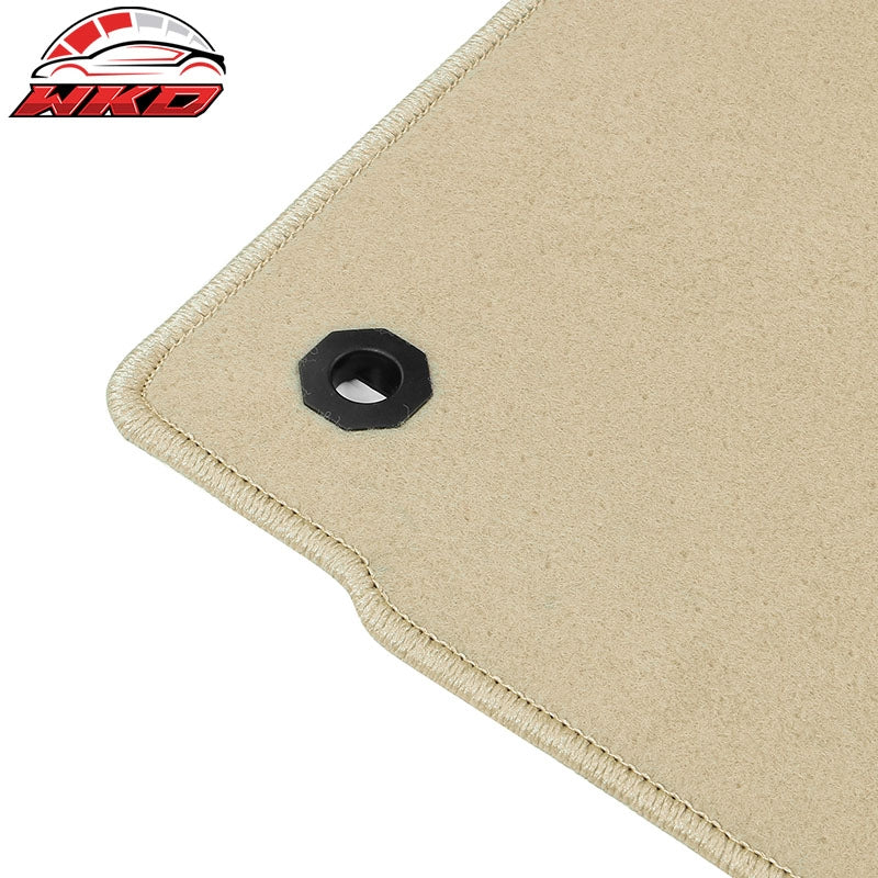 For 14-26 Lexus IS250 IS300 RWD Nylon Floor Mats Liner Beige Front Rear Carpet