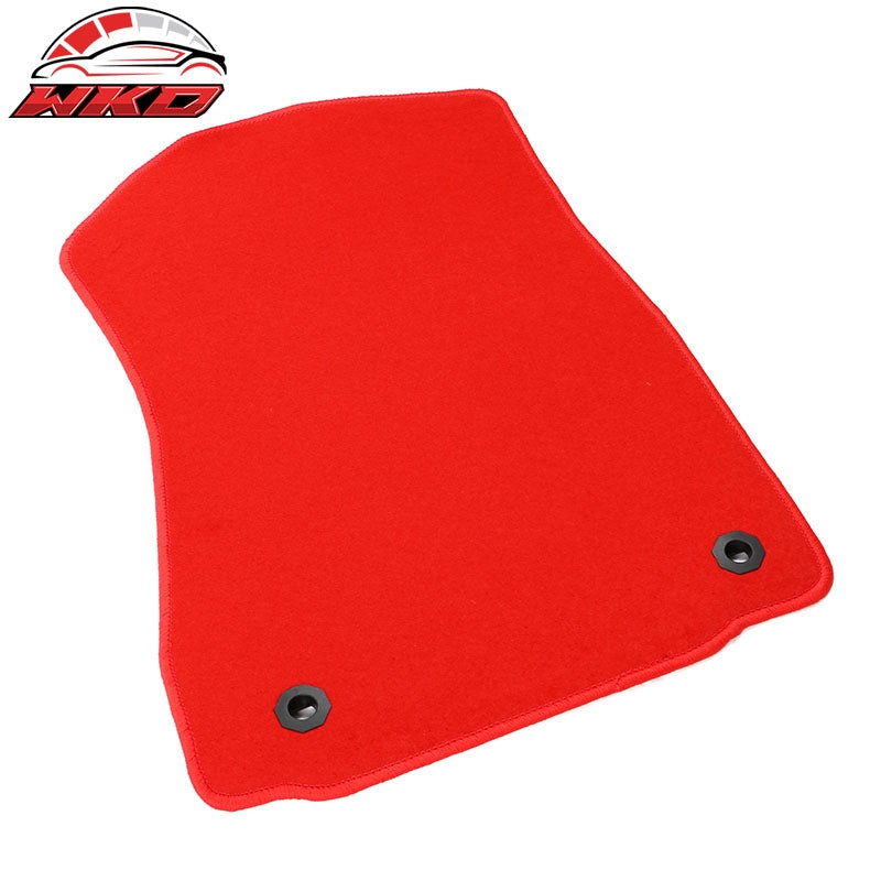 For 14-26 Lexus IS250 IS300 RWD Nylon Floor Mats Liner Red Front Rear Carpet