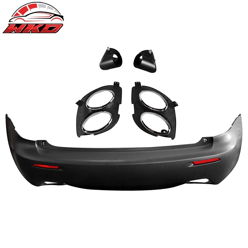 Fits 06-13 Lexus IS250 IS350 IS F Style Rear Bumper Cover W/O PDC W/Muffler Tip