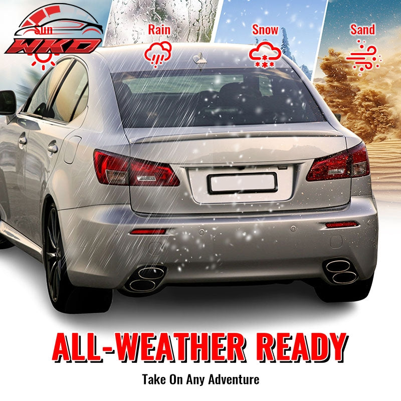 Fits 06-13 Lexus IS250 IS350 IS F Style Rear Bumper Cover W/Muffler Tip & Bezel