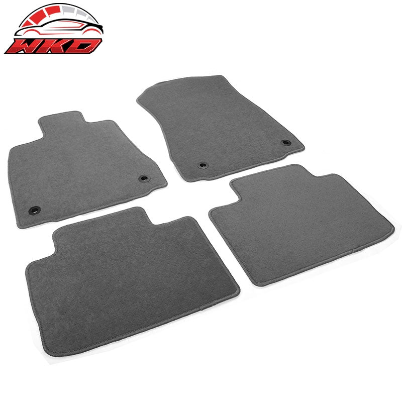For 14-26 Lexus IS250 IS350 RWD Nylon Floor Mats Liner Gray Front Rear Carpet